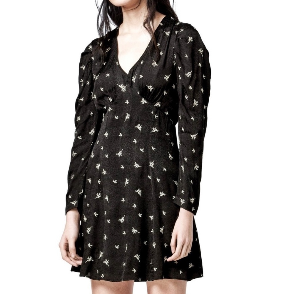 All Saints Rosi Bamboo Dress Black - 4